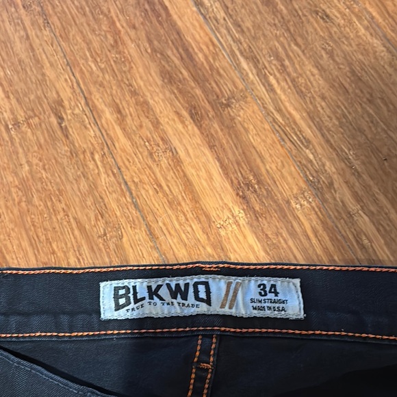 BLKWD Black Jean Shorts Classic Minimalist Design size 34 - Picture 2 of 3